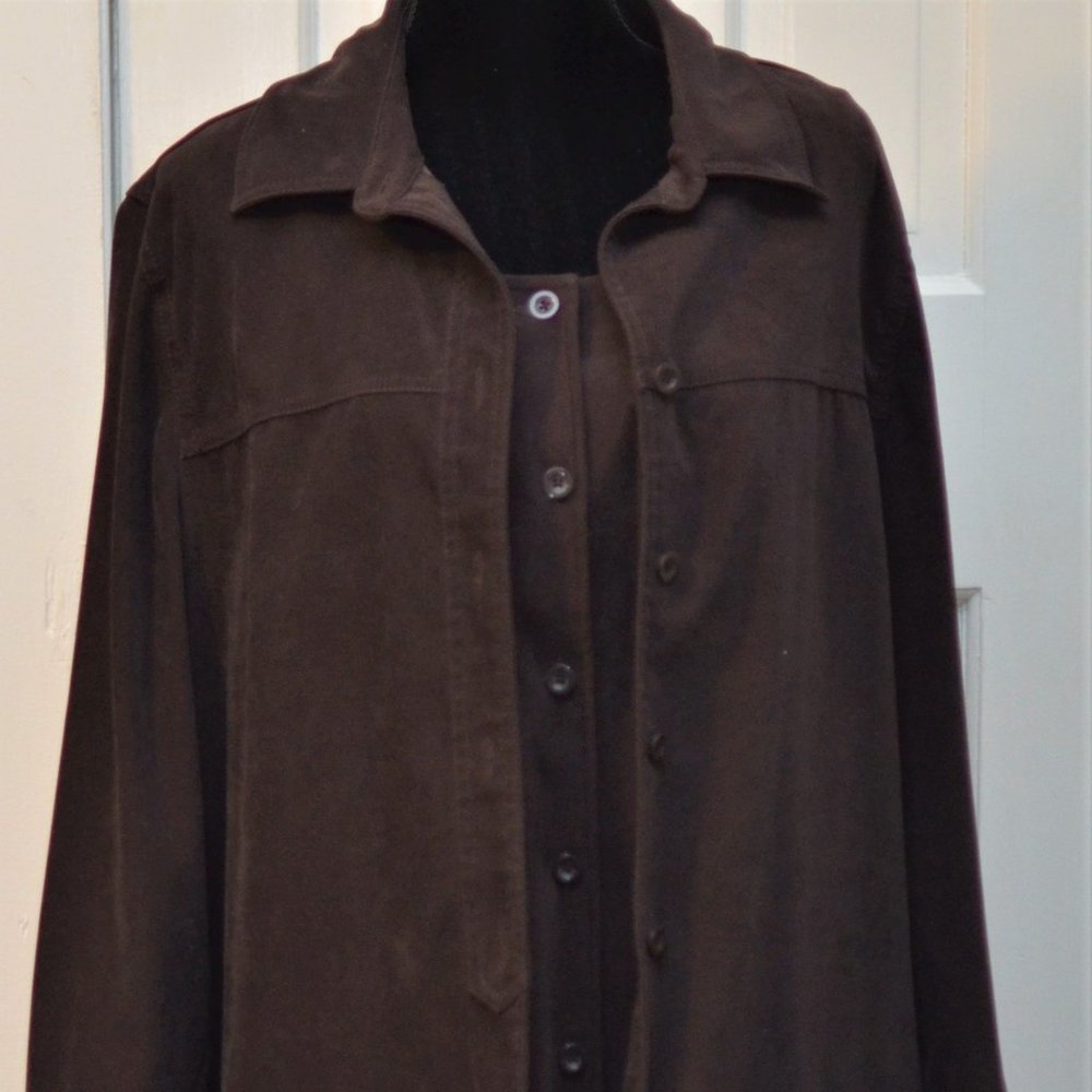 Casual Corner Annex Size XL Moleskin Dress & Shirt